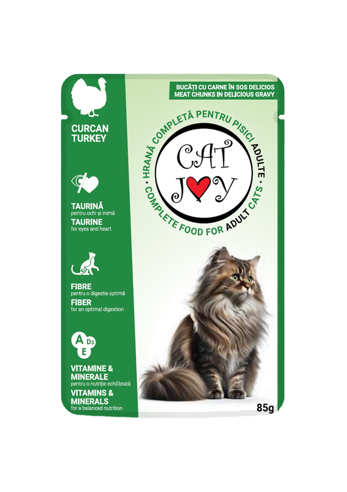 Cat Joy with turkey in gravy 85g