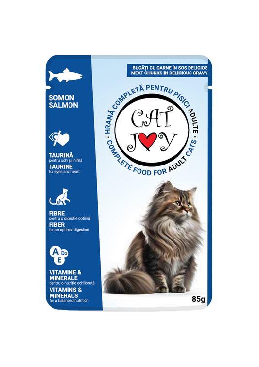 Cat Joy with salmon in gravy 85g