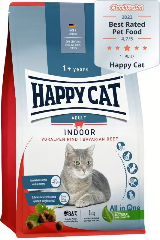 Happy Cat Indoor Adult Bavarian Beef 300gm