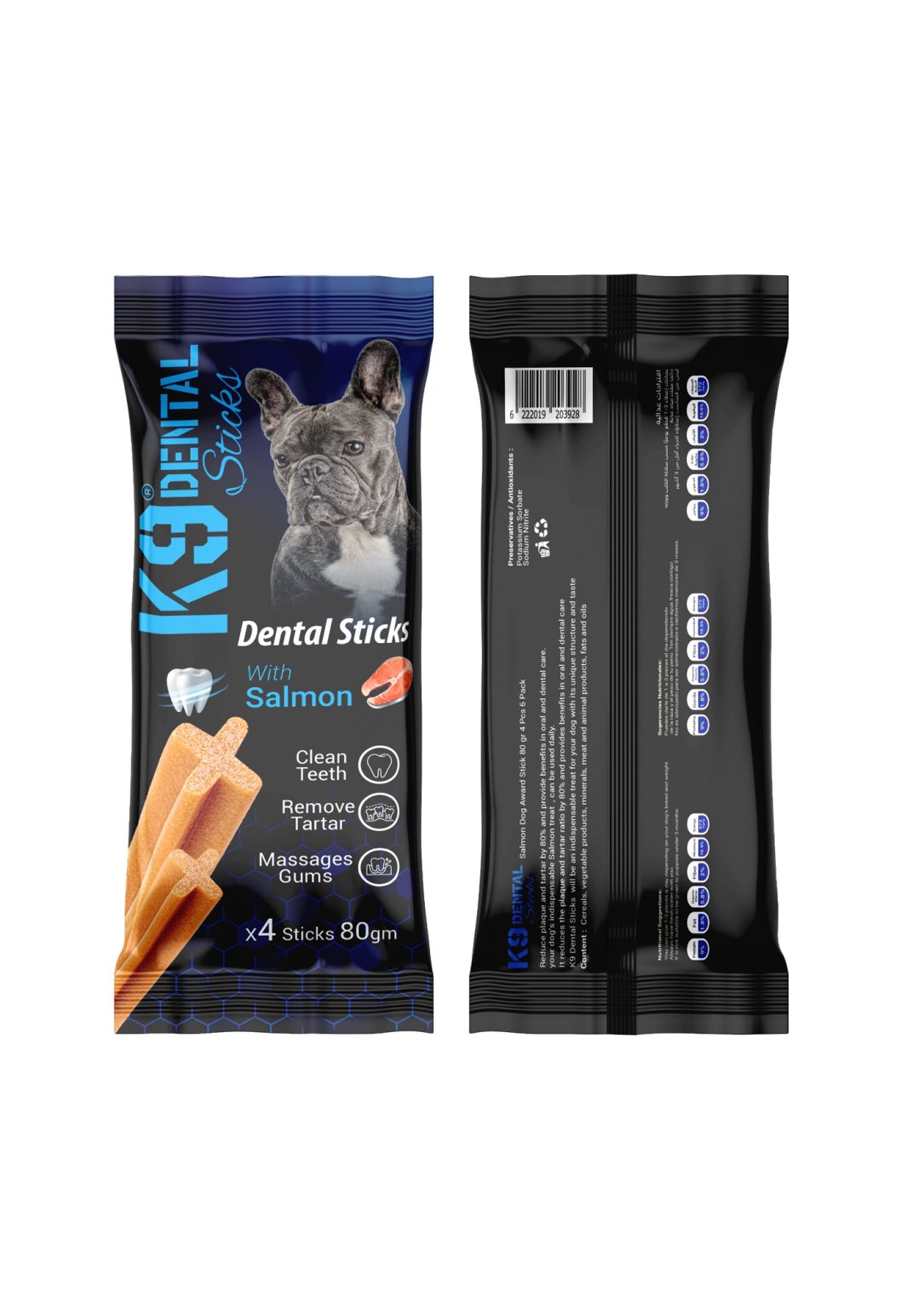 K9 Dental Sticks With Salmon 80g