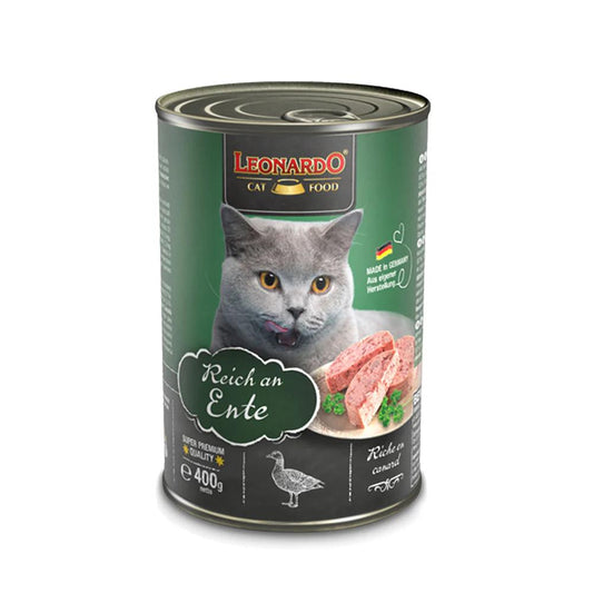 Leonardo Cat Food Rich In Duck 400g