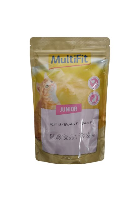MultiFit Junior Cat Jelly Duo Fish & Classic Mix Pouch 100 gm