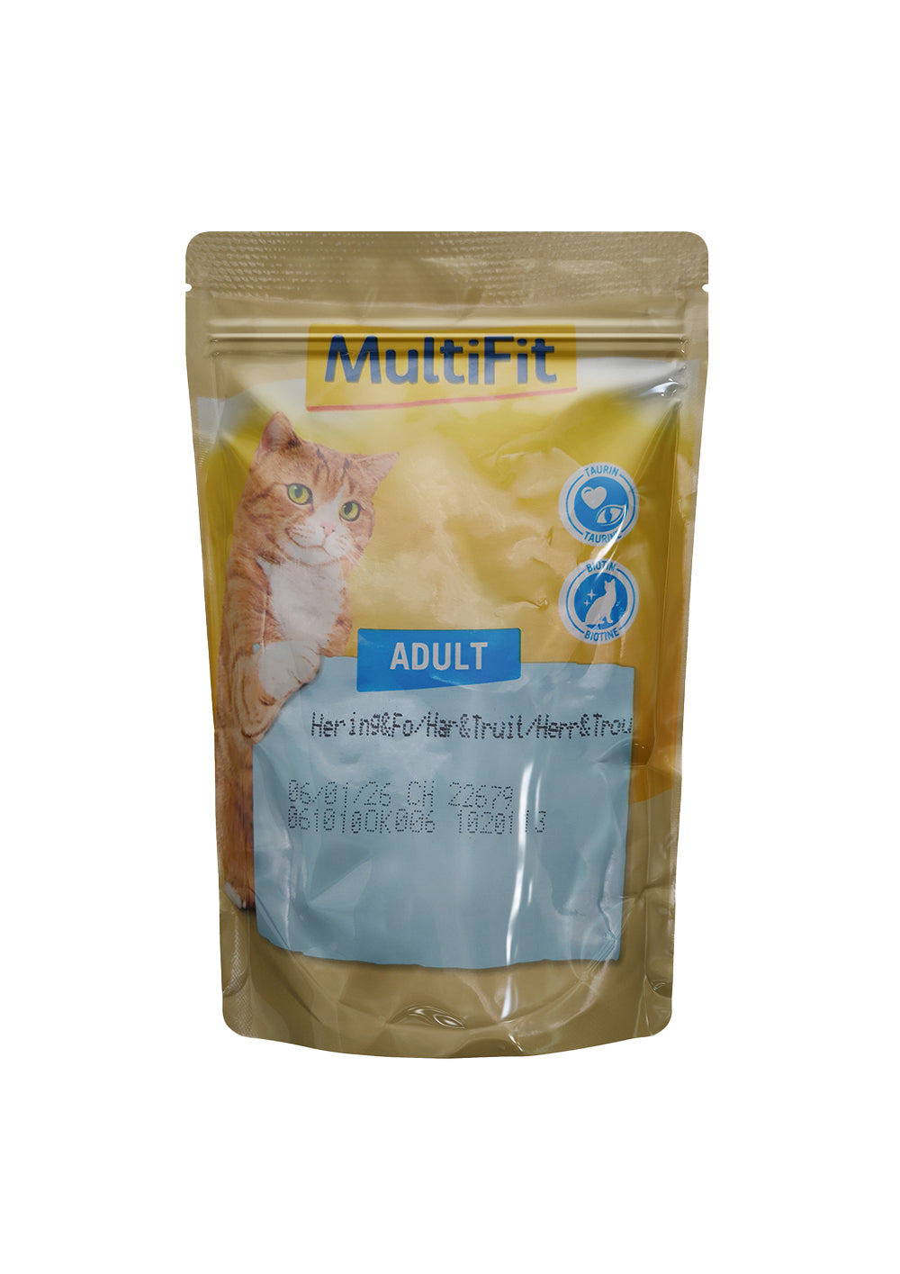 MultiFit Adult Cat Jelly Duo Fish & Classic Mix Pouch 100 gm