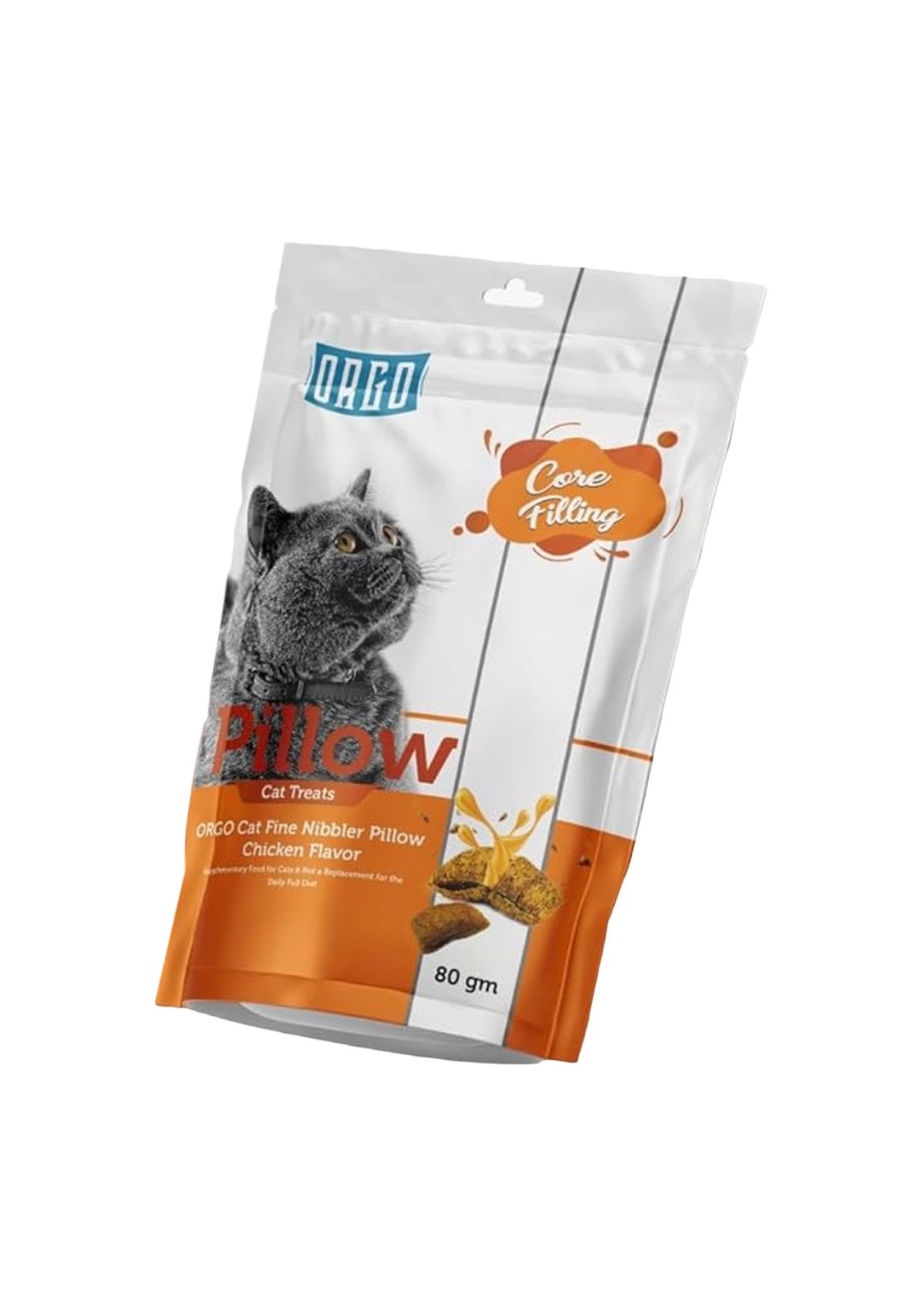ORGO Pillow Cat Treat Chicken Flavor 80gm