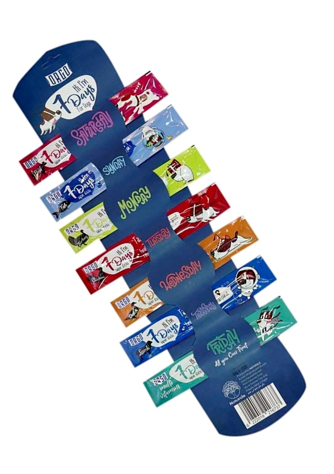 Orgo 7days Sticks for dogs 7 Flavors