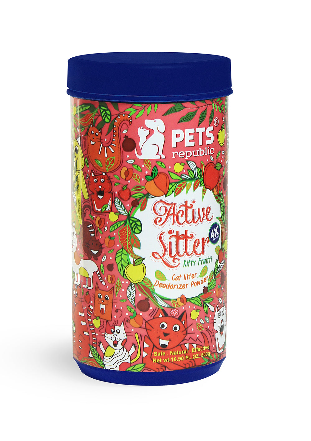 PETS Republic Cat Litter Deodorizer powder with kitty Fruit 500 gm