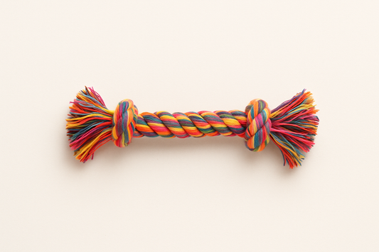 Durable Rope Chew Toy for Dogs, Multicoloured, Dental Health Support