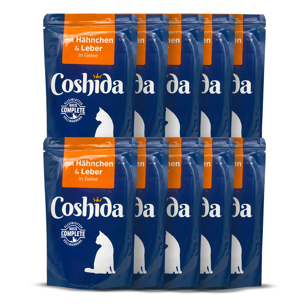 Coshida Wet Food In Jelly Pouch For Adult CATS 100 gm with chicken & liver