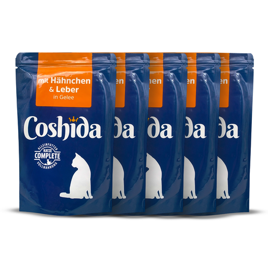 Coshida Wet Food In Jelly Pouch For Adult CATS 100 gm with chicken & liver