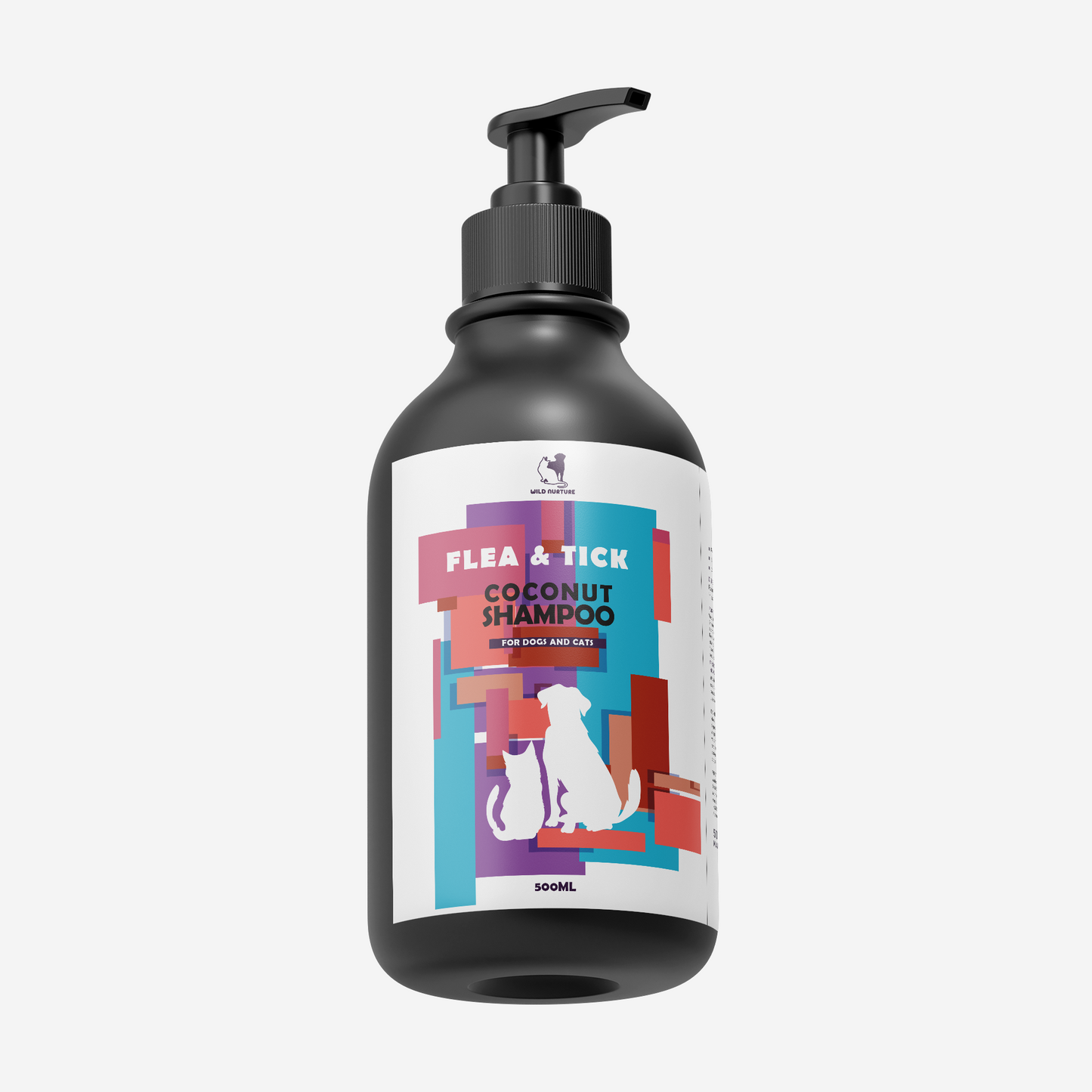 Wild Nurture flea & tick shampoo with coconut 500 ml for cats and dogs