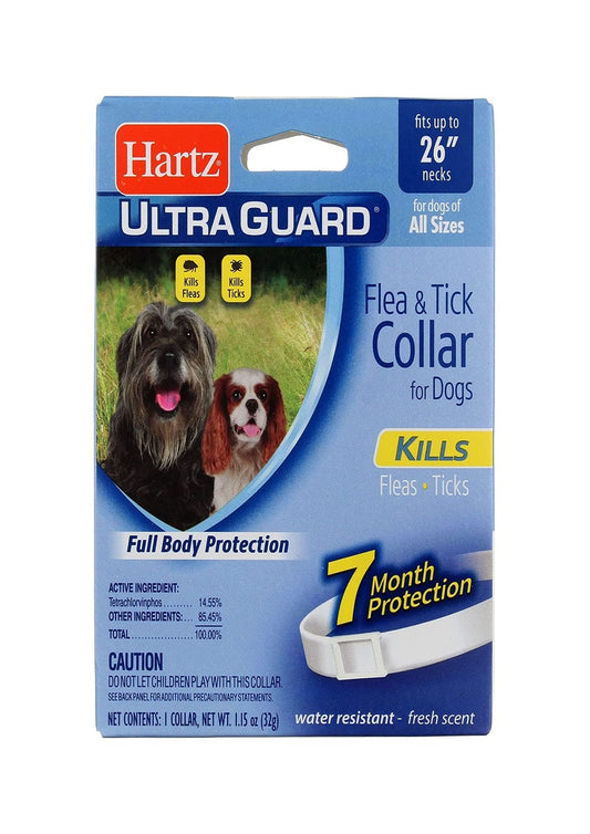 Hartz Ultra Guard Flea and Tick Collar fits up 26 necks