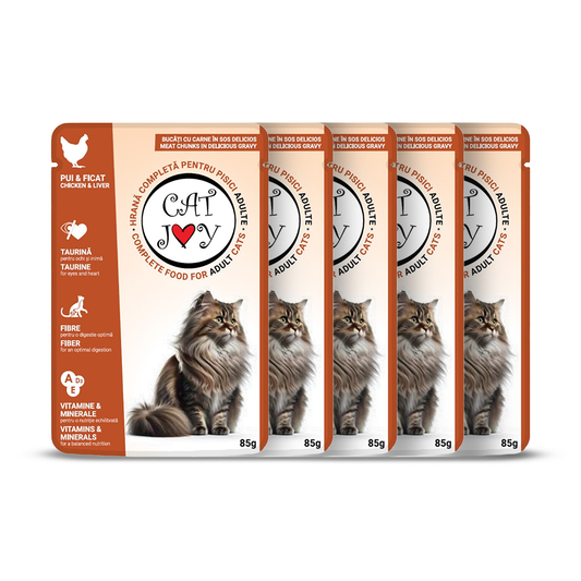 Cat Joy with chicken and liver in gravy 85g