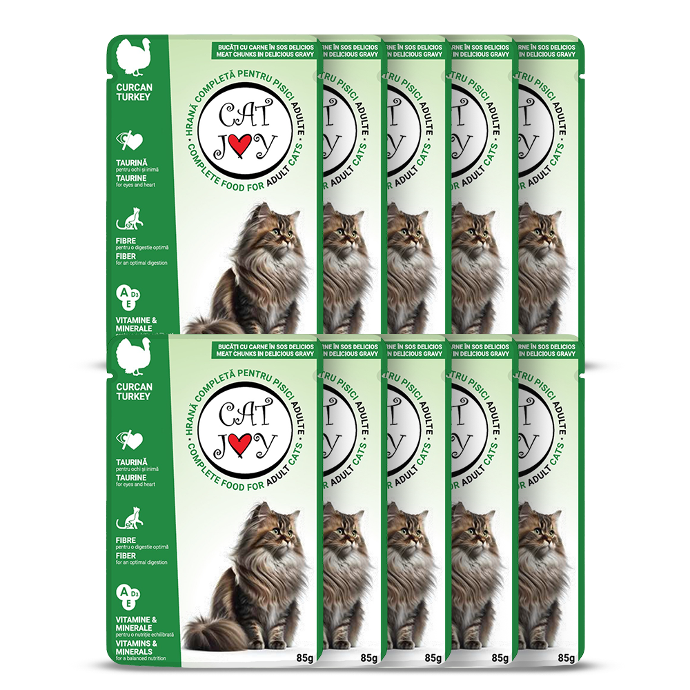 Cat Joy with turkey in gravy 85g