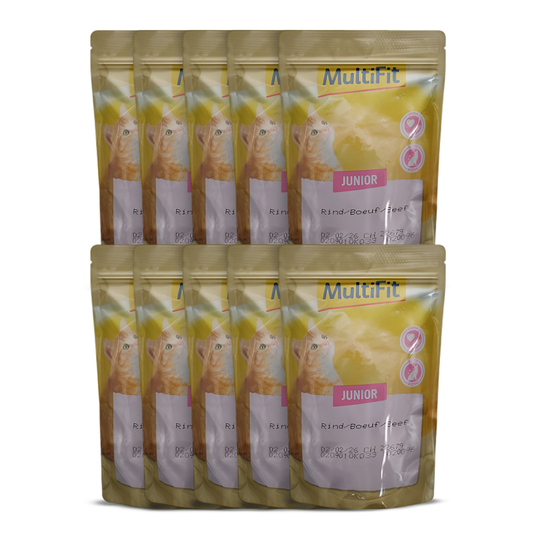 MultiFit Junior Cat Jelly Duo Fish & Classic Mix Pouch 100 gm flavours