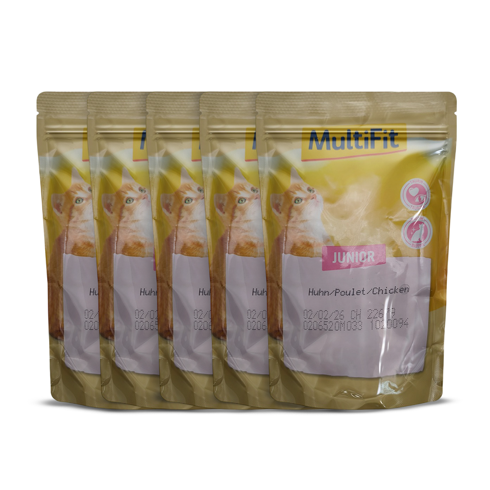 MultiFit Junior Cat Jelly Duo Fish & Classic Mix Pouch 100 gm flavours