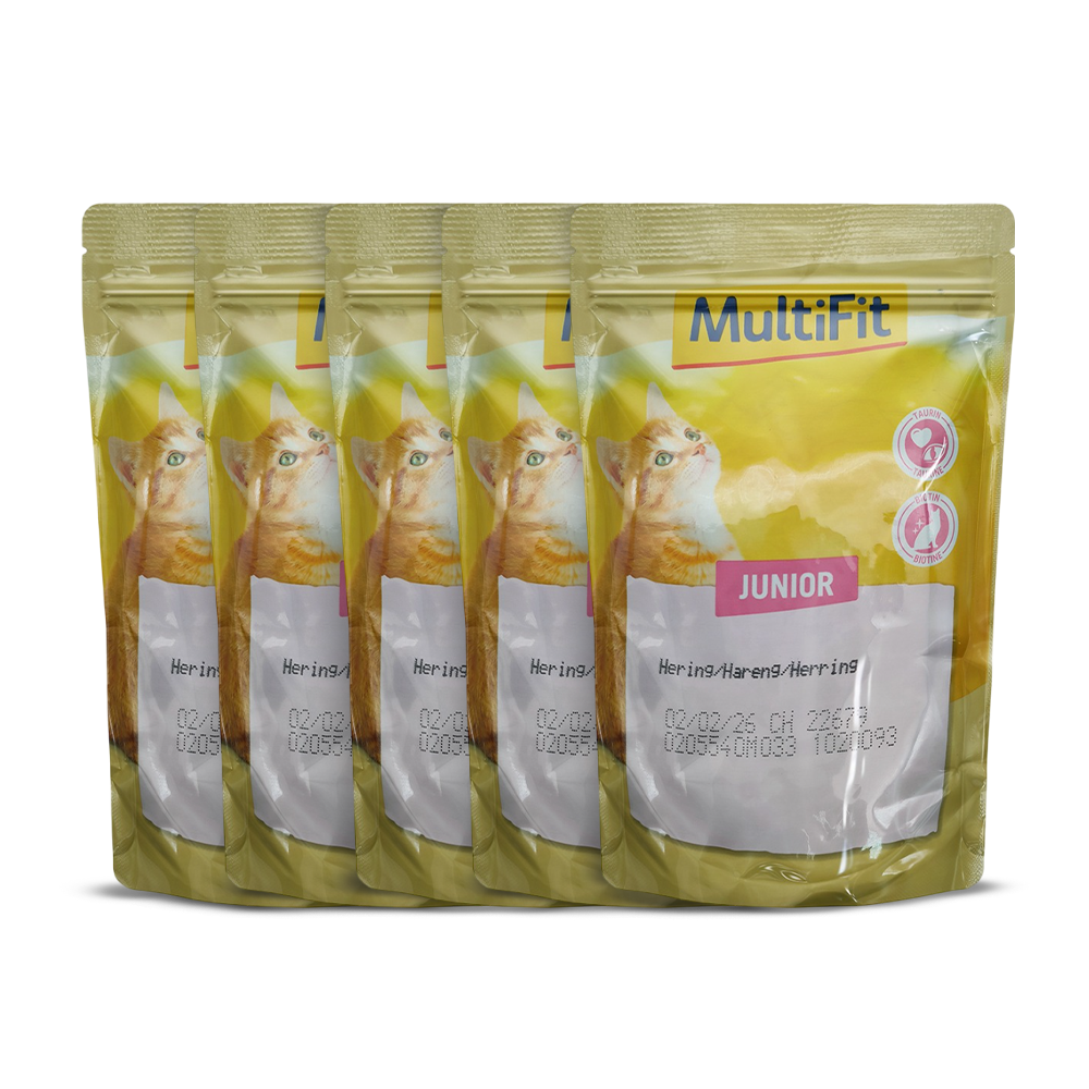 MultiFit Junior Cat Jelly Duo Fish & Classic Mix Pouch 100 gm flavours
