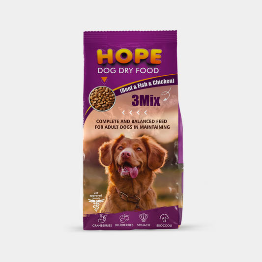 Hope For Adult Dog 3Mix (Beef ,Fish & Chicken) 18Kg