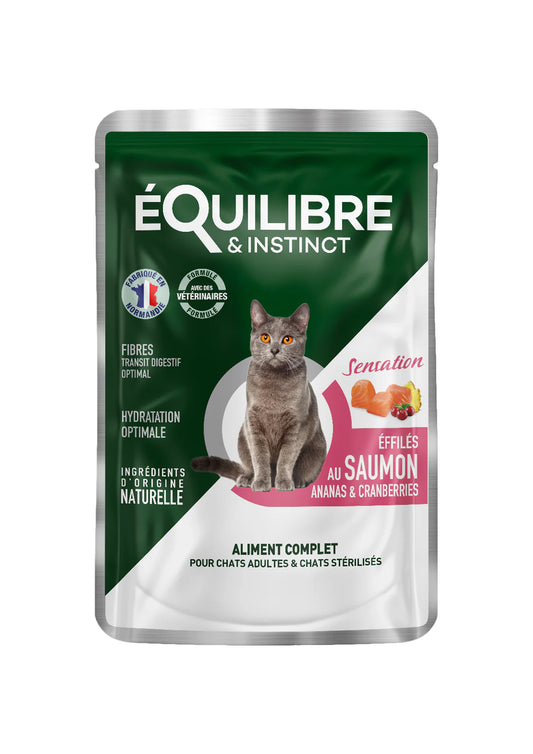Equilibre & Instinct With Salmon, pineapple and cranberries 85g
