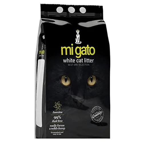 Migato Bentonite Clumping White Cat Jamine Litter 10L.
