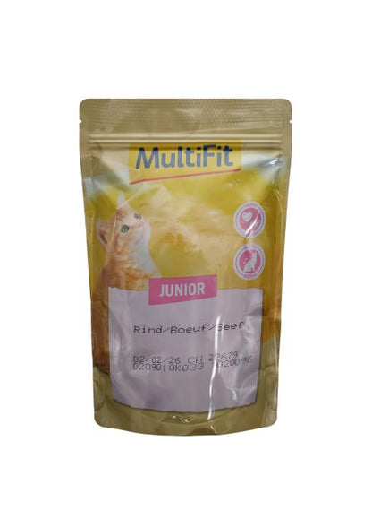 MultiFit Junior Cat Jelly Duo Fish & Classic Mix Pouch 100 gm