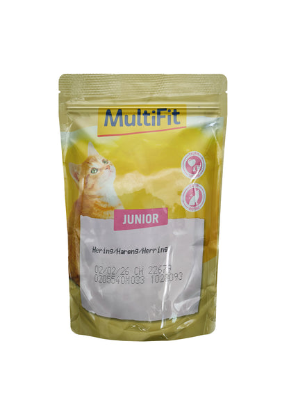 MultiFit Junior Cat Jelly Duo Fish & Classic Mix Pouch 100 gm