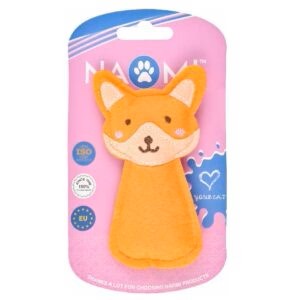 Naomi Orange Fox Plush Cat Toy