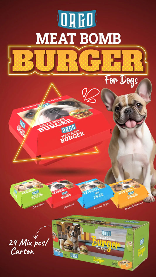 Orgo Treats Dog Burger Meat Bomb 2 pices