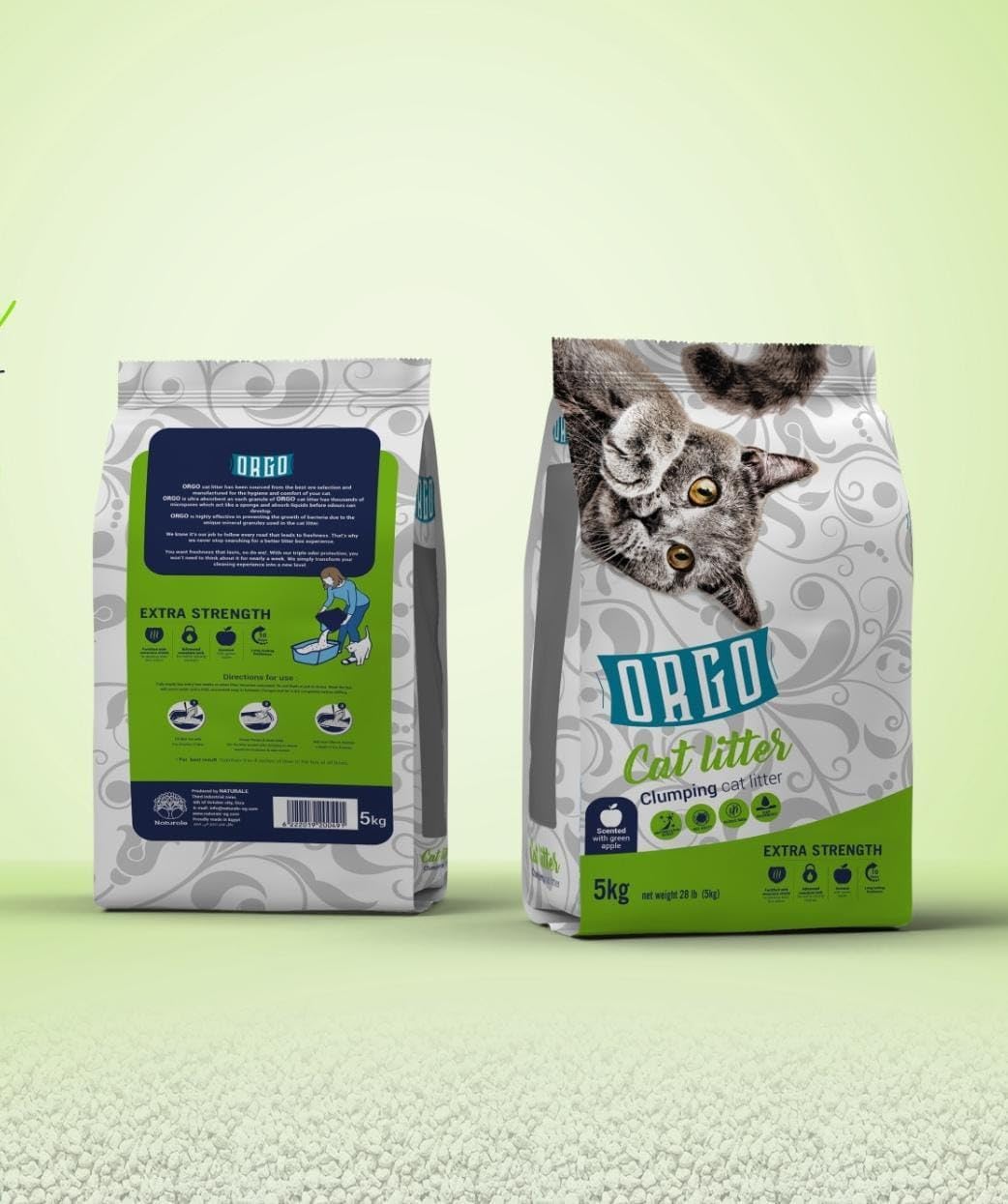 Orgo Clumping Cat Litter - Scented 5 L