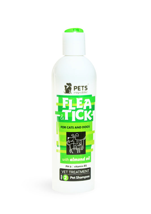 PETS Republic Flea & Tick shampoo with Almond oil 500ml