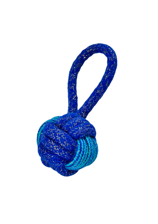 Pet cotton ball with rope