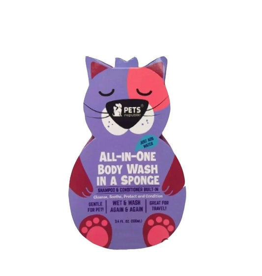Pets Republic All-IN-ONE Body Wash in a Sponge cat
