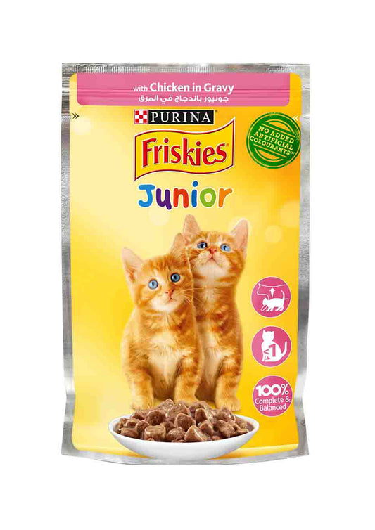Purina Friskies Kitten Chicken Chunks In Gravy Pouch 85g