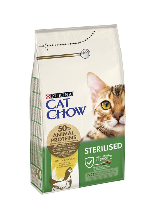 Purina CAT CHOW Sterilised Rich in Chicken 1.5kg