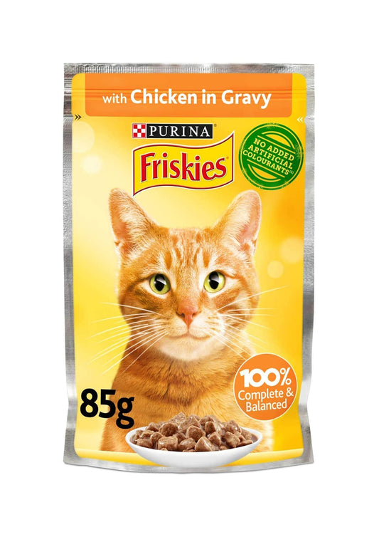 Purina Friskies Chicken Chunks In Gravy Pouch 85g