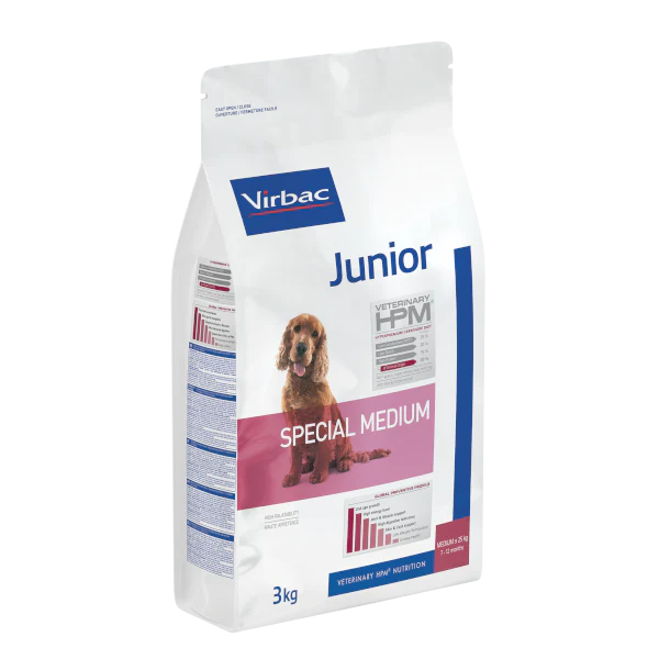 Virbac Junior Dog Food Medium Breed 3kg