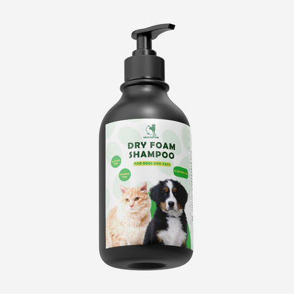 Wild Nurture Dry Foam Shampoo with Aloe Vera Oil – 500ml (For Cats & Dogs)