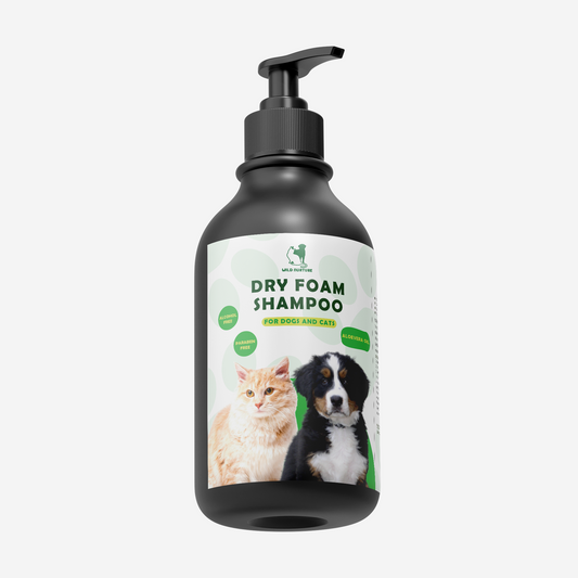 Wild Nurture Dry Foam Shampoo with Aloe Vera Oil – 500ml (For Cats & Dogs)