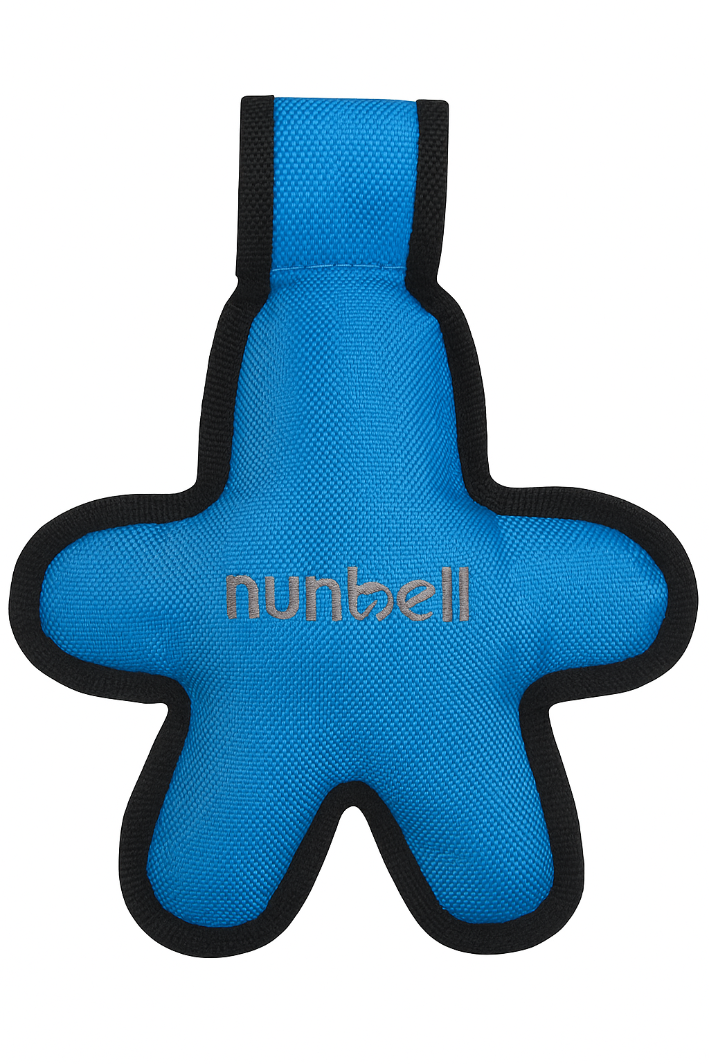 Dog Chew Toy, Human-Shaped Plush, Blue and Black