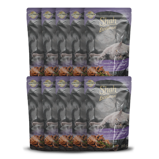 Shah Excellence Wet food For Cats In sauce 85g with Lamb & Paprika